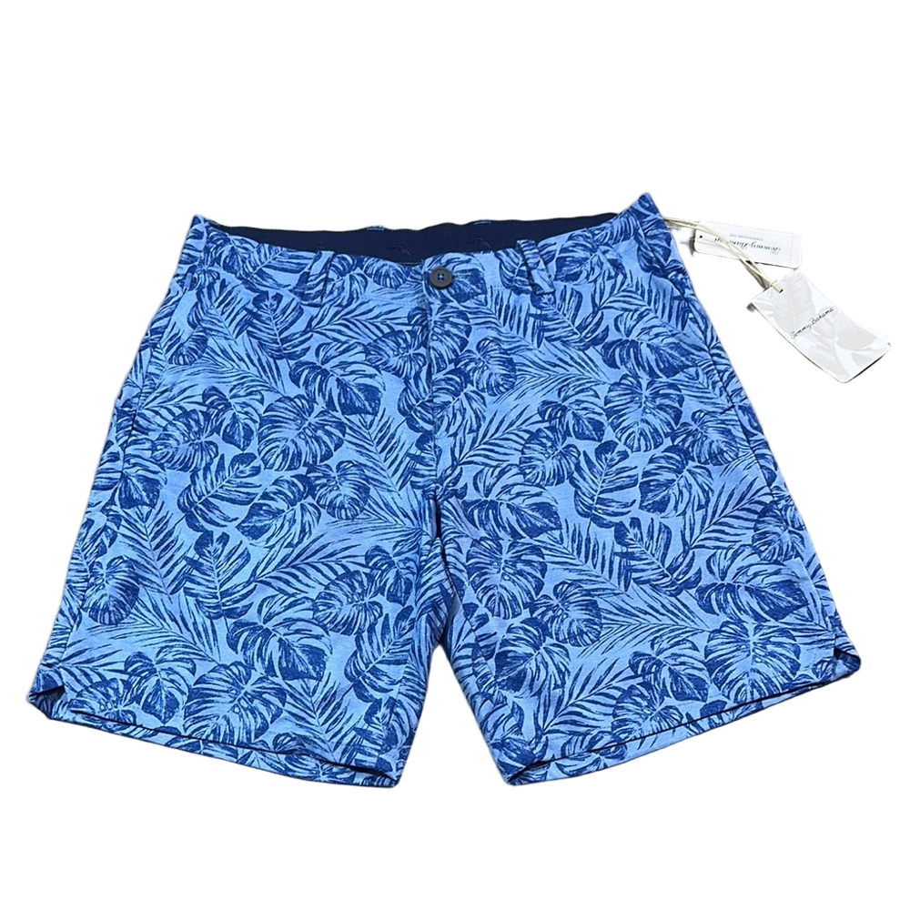 Tommy Bahama Men’s Blue Leaf Print Board Shorts Size 30